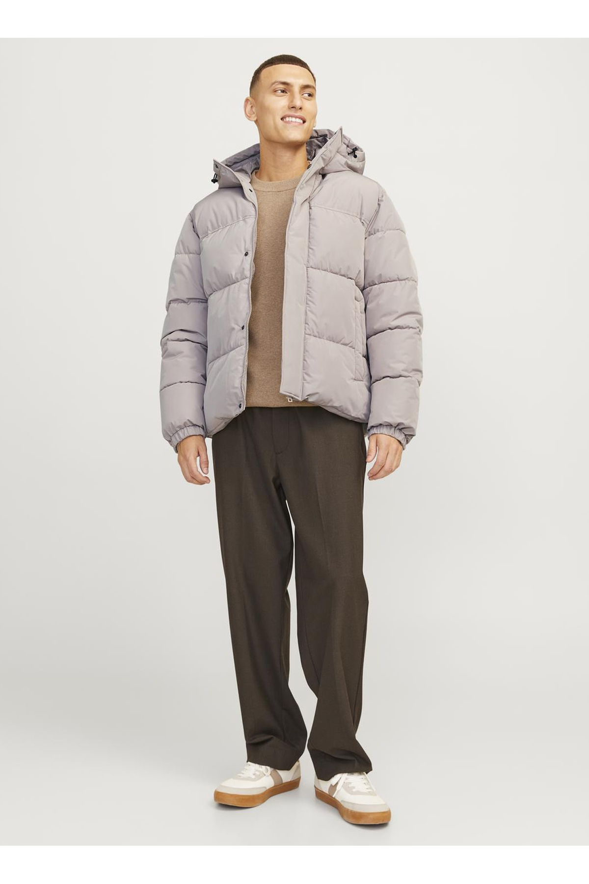 کاپشن مردانه بژ جک اند جونزJack &amp; Jones | TYCF5E15E736C48106 اورجینال