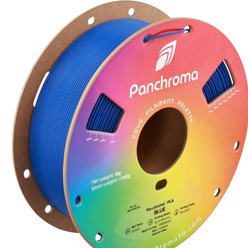 فیلامنت Panchroma Basic PLA برند Polymaker رنگ آبی