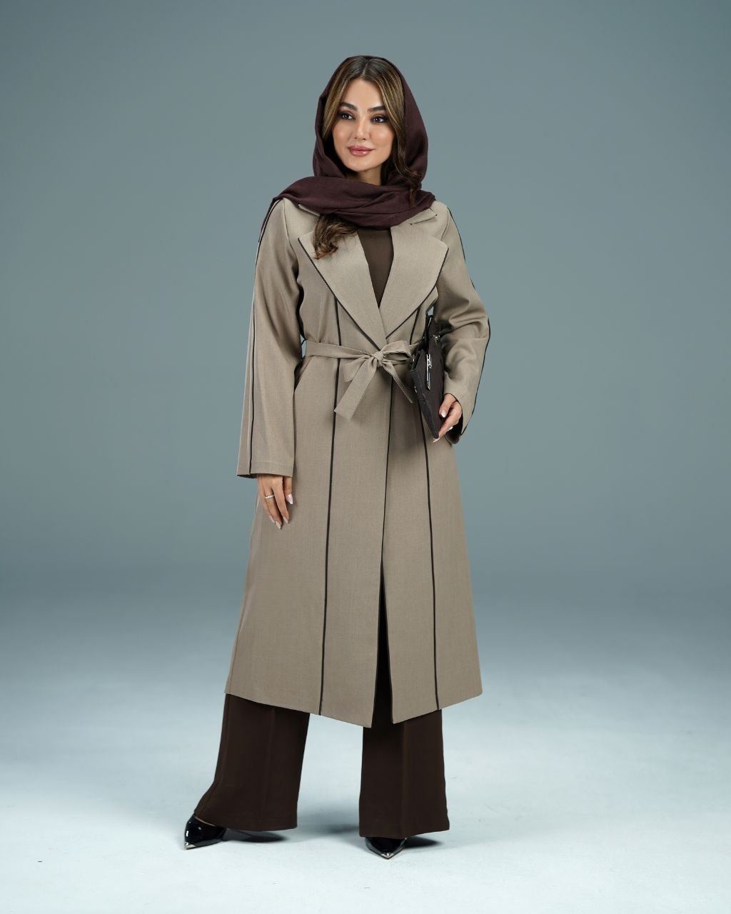 کت زنانه بلند مدل نهال