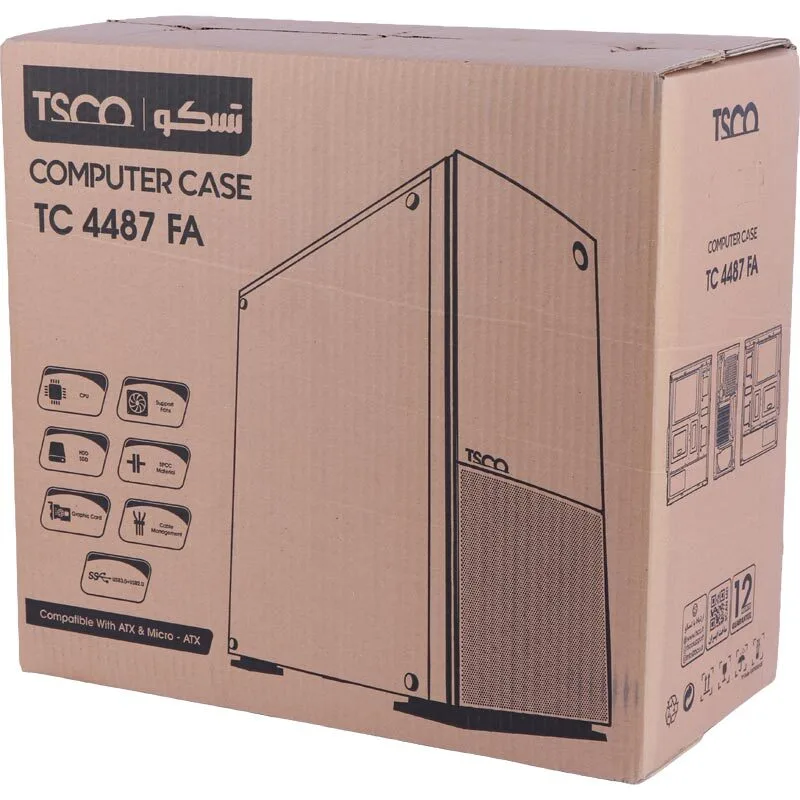کیس کامپیوتر تسکو TC 4487FA