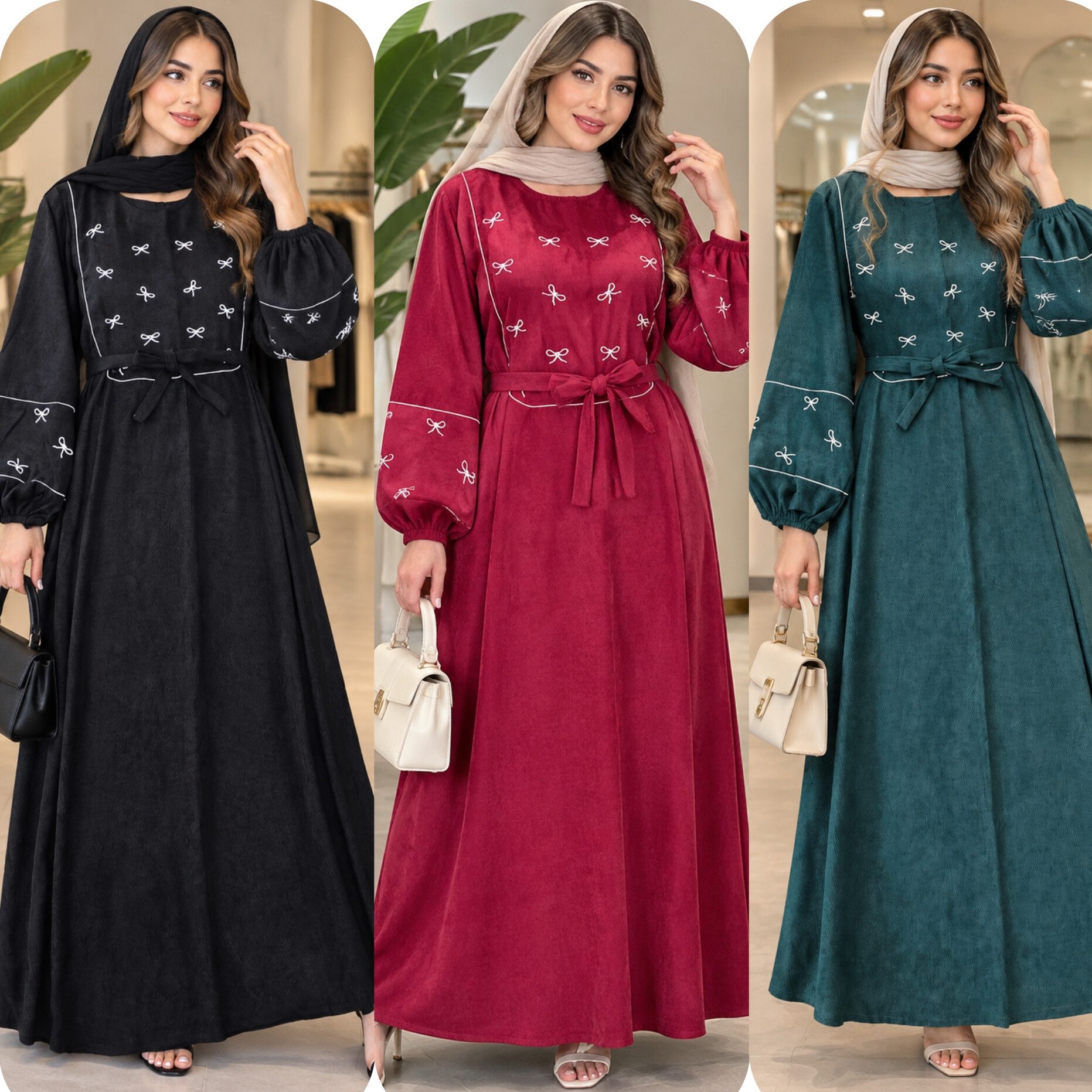 کفتان گلدوزی پاپیونی پاییزه