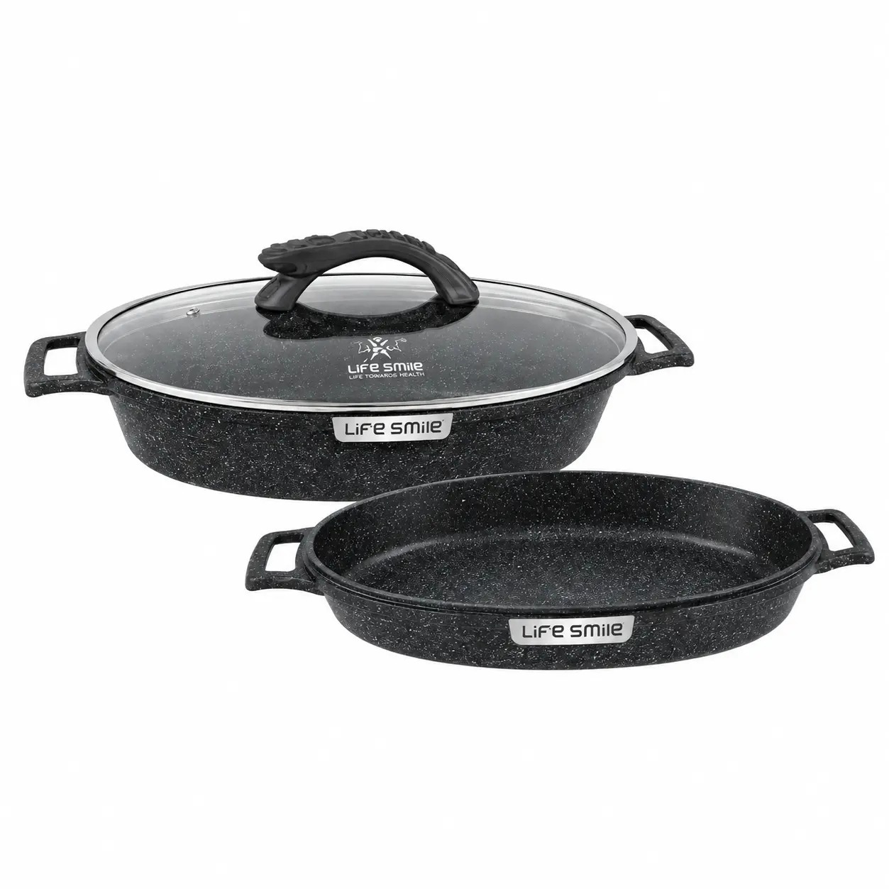 تابه دوبل گرانیت لایف اسمایل مدل SPHM-S-FI42DUB