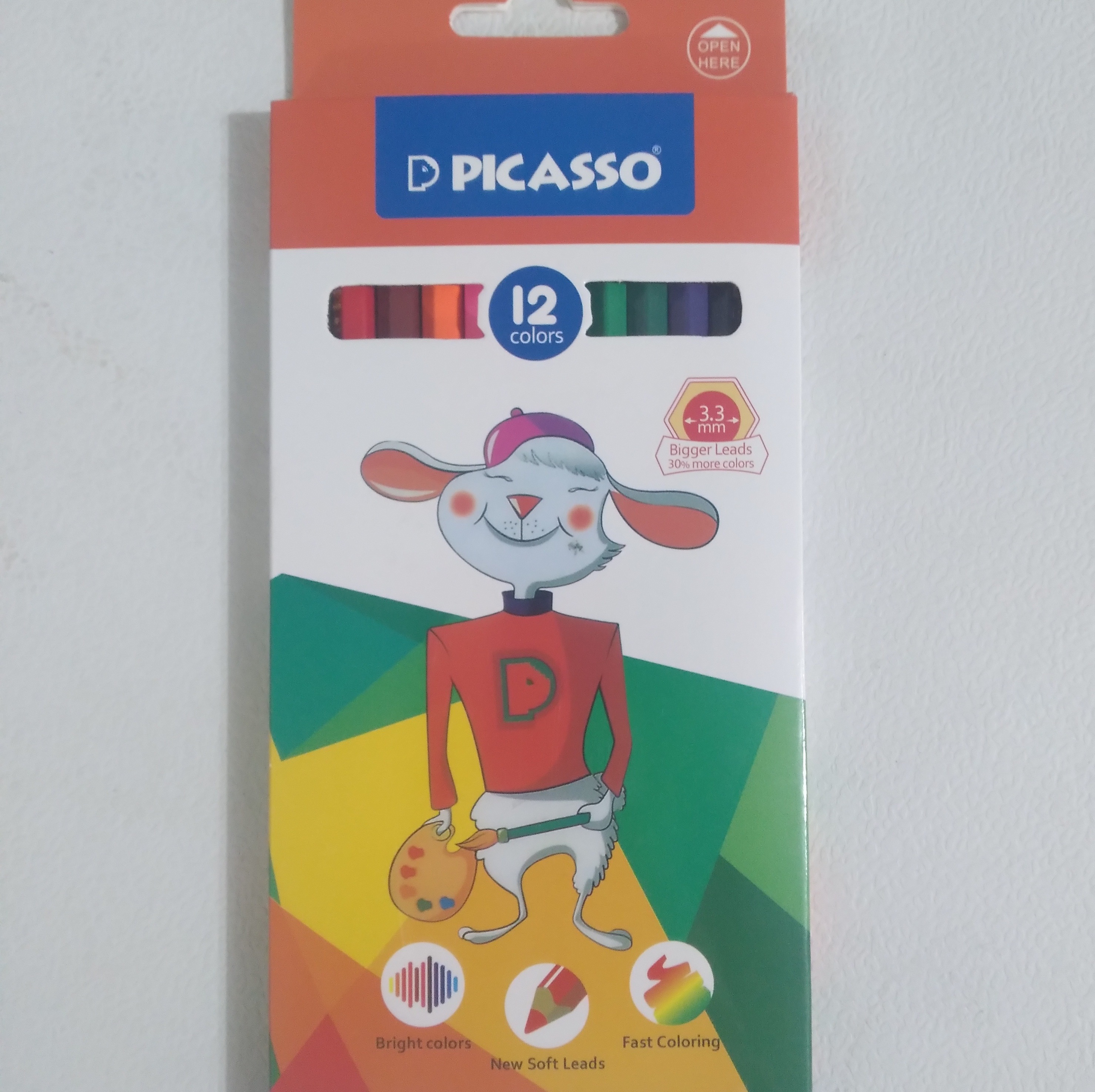 مداد رنگی 12 رنگ پیکاسو مدادرنگی Picasso