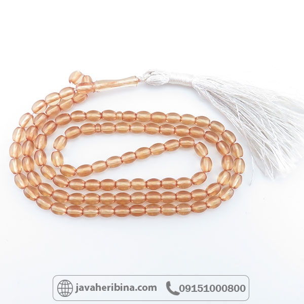 تسبیح سندلوس 101 دانه شفاف کد34590