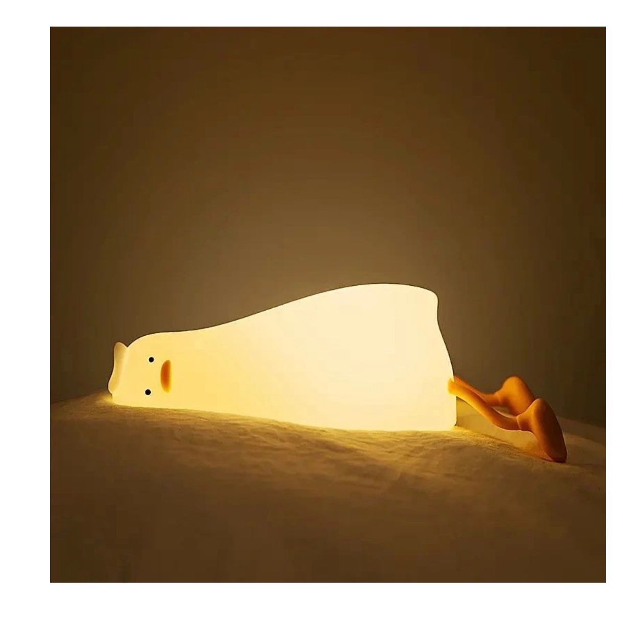 چراغ خواب سیلیکونی اردک خسته شارژی چراغ خواب لمسی LED با تایمر