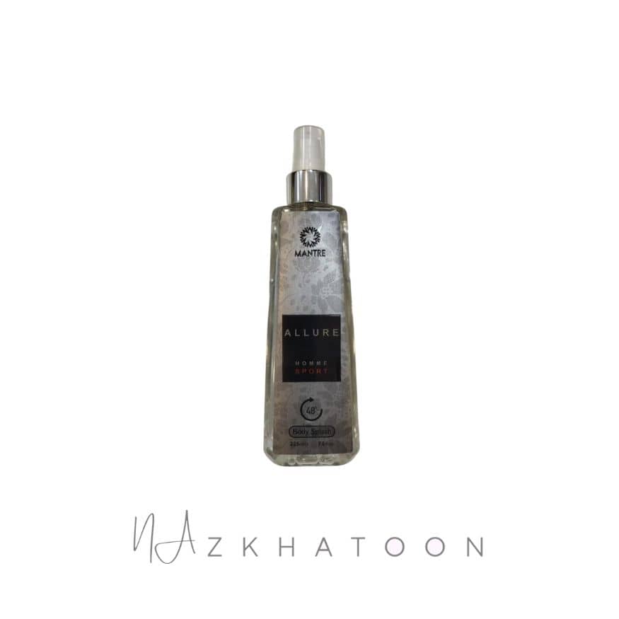 بادی اسپلش مردانه مانتره رایحه الور هوم اسپرت شانل | MANTRE Body Splash CHANEL Allure Homme Sport