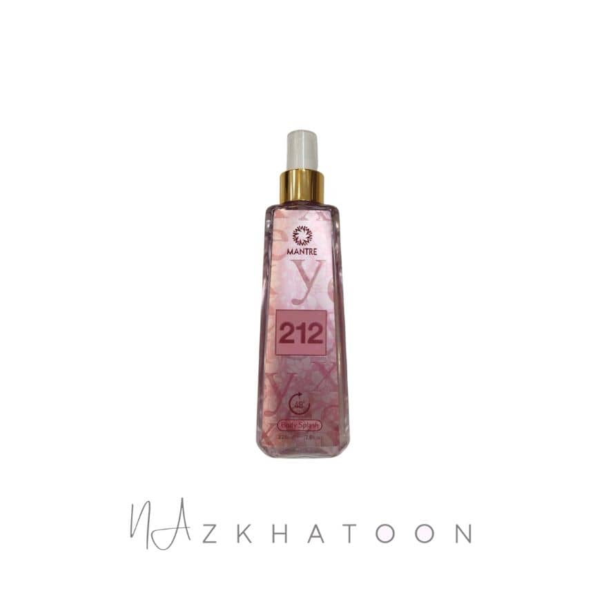 بادی اسپلش زنانه مانتره رایحه 212 صورتی | MANTRE Body Splash 212 Pink