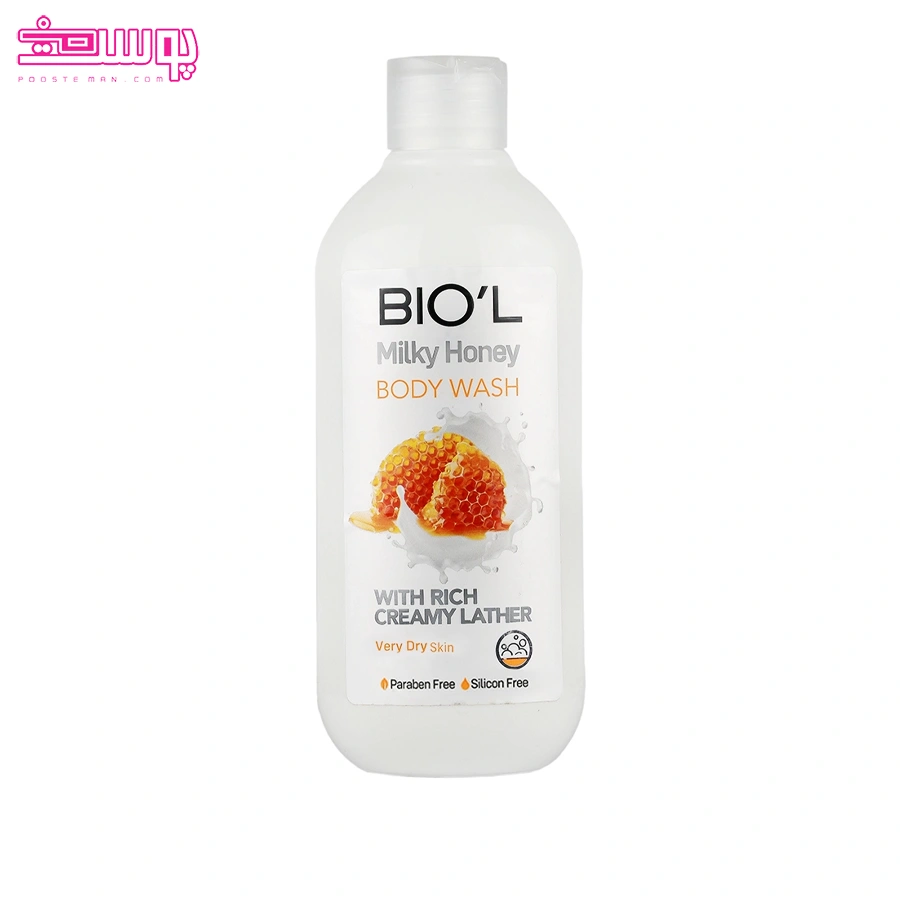 شامپو بدن شیر و عسل بیول وزن 400ml