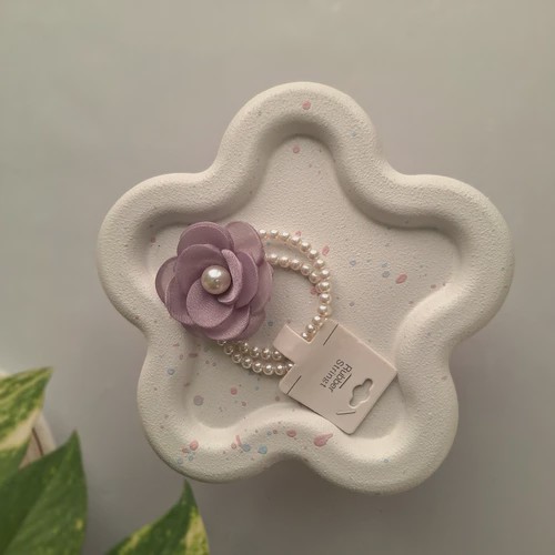 کش مو مجلسی مرواریدی گل دار