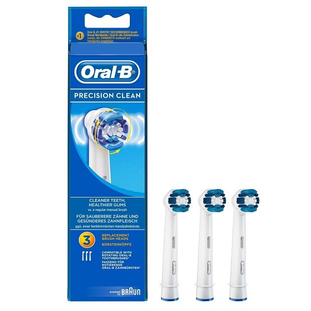 سری یدک مسواک برقی اورال-بی مدل Precision Clean بسته 3 عددی مدل 1