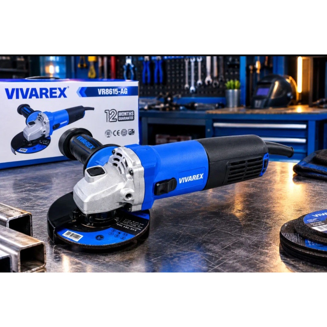 مینی فرز ویوارکس مدل VR8615-AG ظرفیت 860 وات با قطر 115 میلیمتر