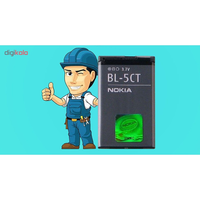 باتری موبایل مدل BL-5CT ظرفیت 1050 میلی آمپر ساعت مناسب برای گوشی موبایل نوکیا C5جدید