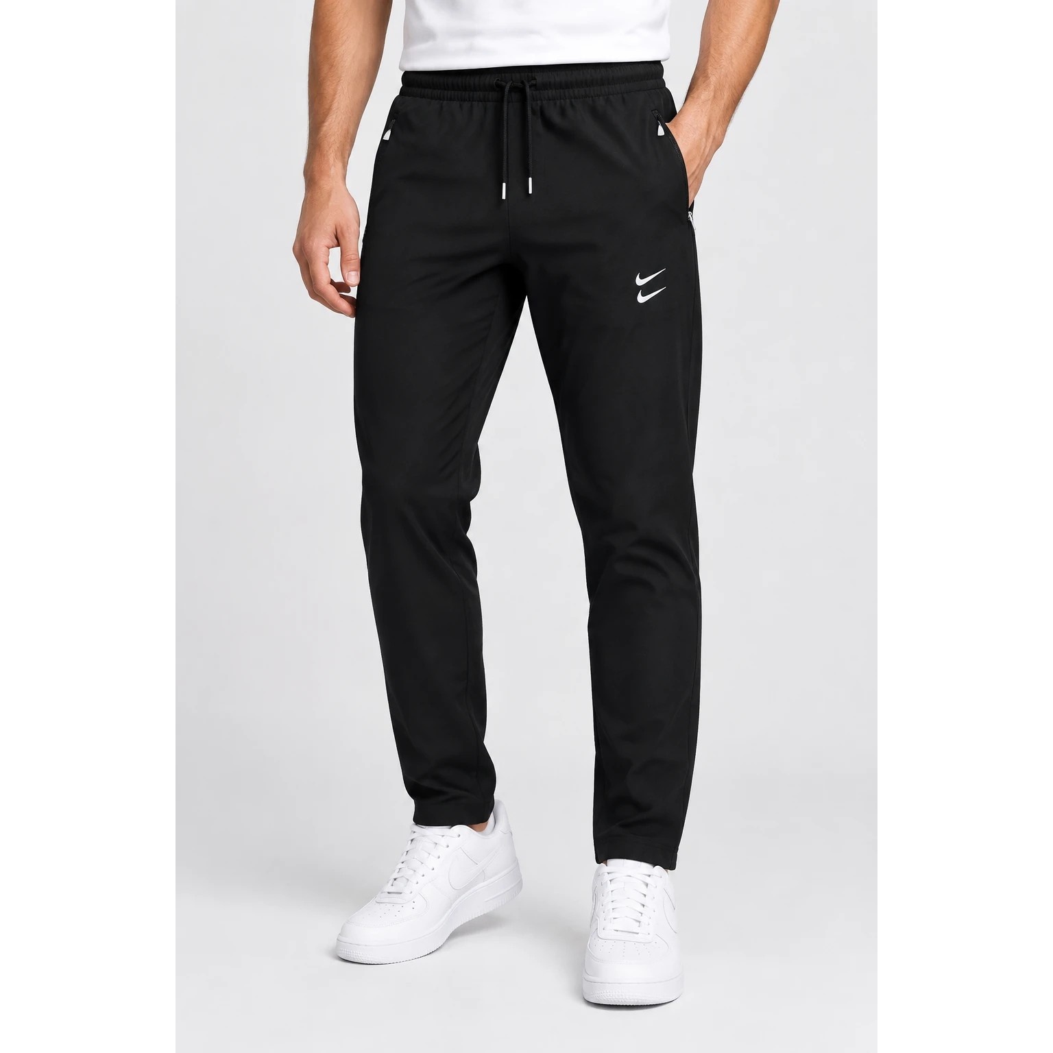 شلوار اسلش مردانه مدل دو نایک (Nike) مشکی قواره دارجدید