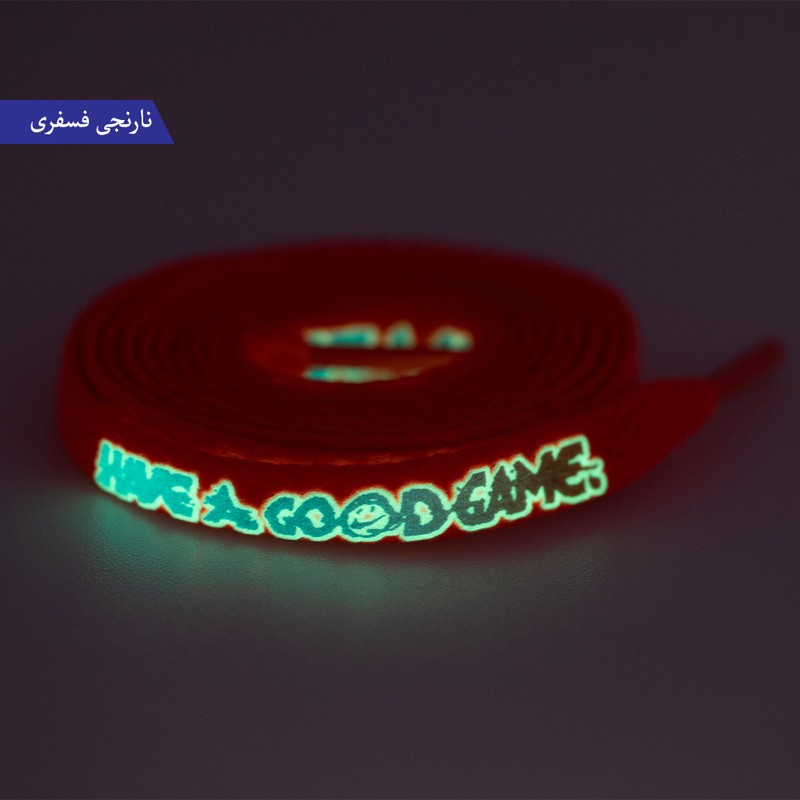 بند کفش برانت مدل شب تاب نوشته دار بسته 2 عددی ارسال پس کرایه مدل 1