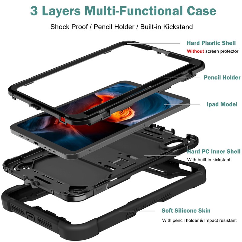 کاور سامورایی مدل Megatron مناسب برای تبلت اپل iPad Mini 7 2024 iPad Mini 6 2021 ارسال پس کرایه