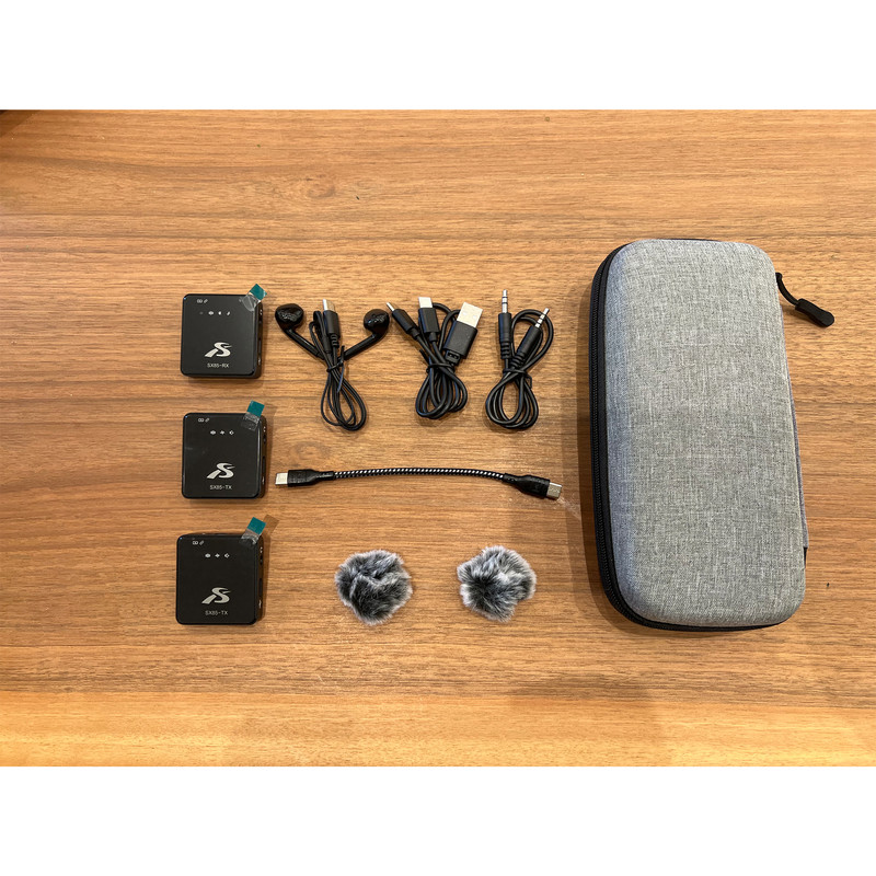 ست میکروفن یقه ای بی سیم مدل SX85 Dual Mic Type-cجدید