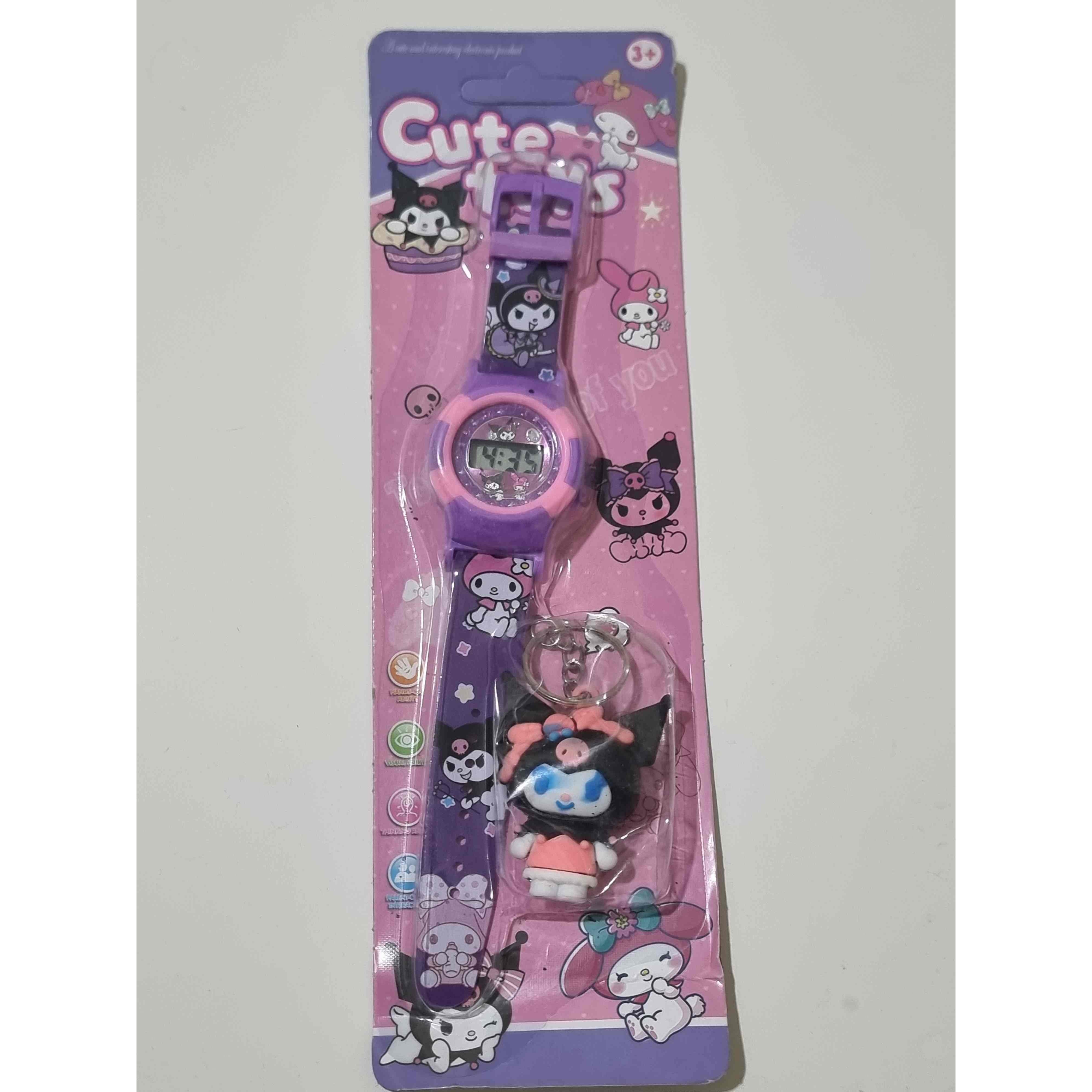 ست ساعت و پاسوییچی بچگانه با طرح کرومی از برند Cute toysجدید