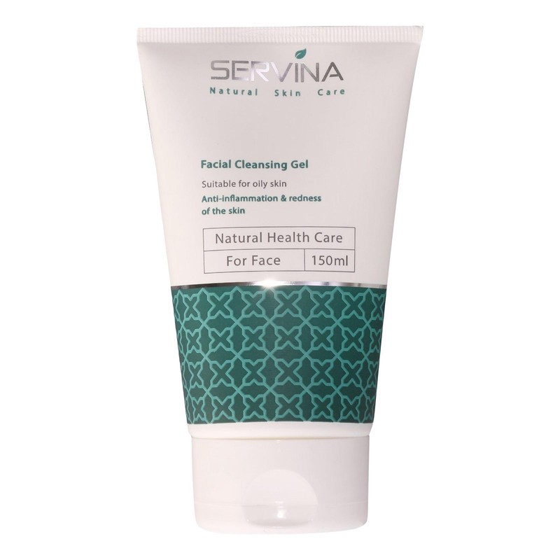 ژل شستوشوی صورت سروینا مخصوص پوستهای چرب و مختلط مدل Oily Skin حجم 150میلیلیتر