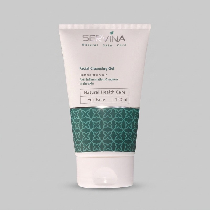 ژل شستوشوی صورت سروینا مخصوص پوستهای چرب و مختلط مدل Oily Skin حجم 150میلیلیتر