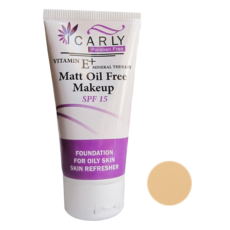 کرم پودر کرمی SPF15 آی کارلی مدل ویتامینه شماره 102 مناسب پوست های چرب و مختلط حجم 50 میلی لیترجدید