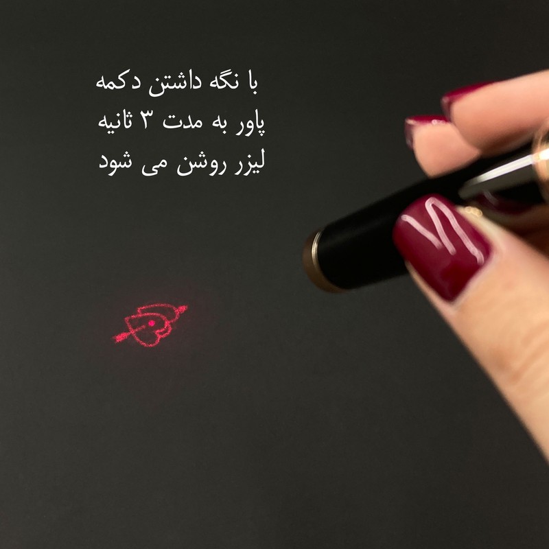 فندک المنتی مدل قلمی طرح لیزر کد DKD-1990 مدل 1