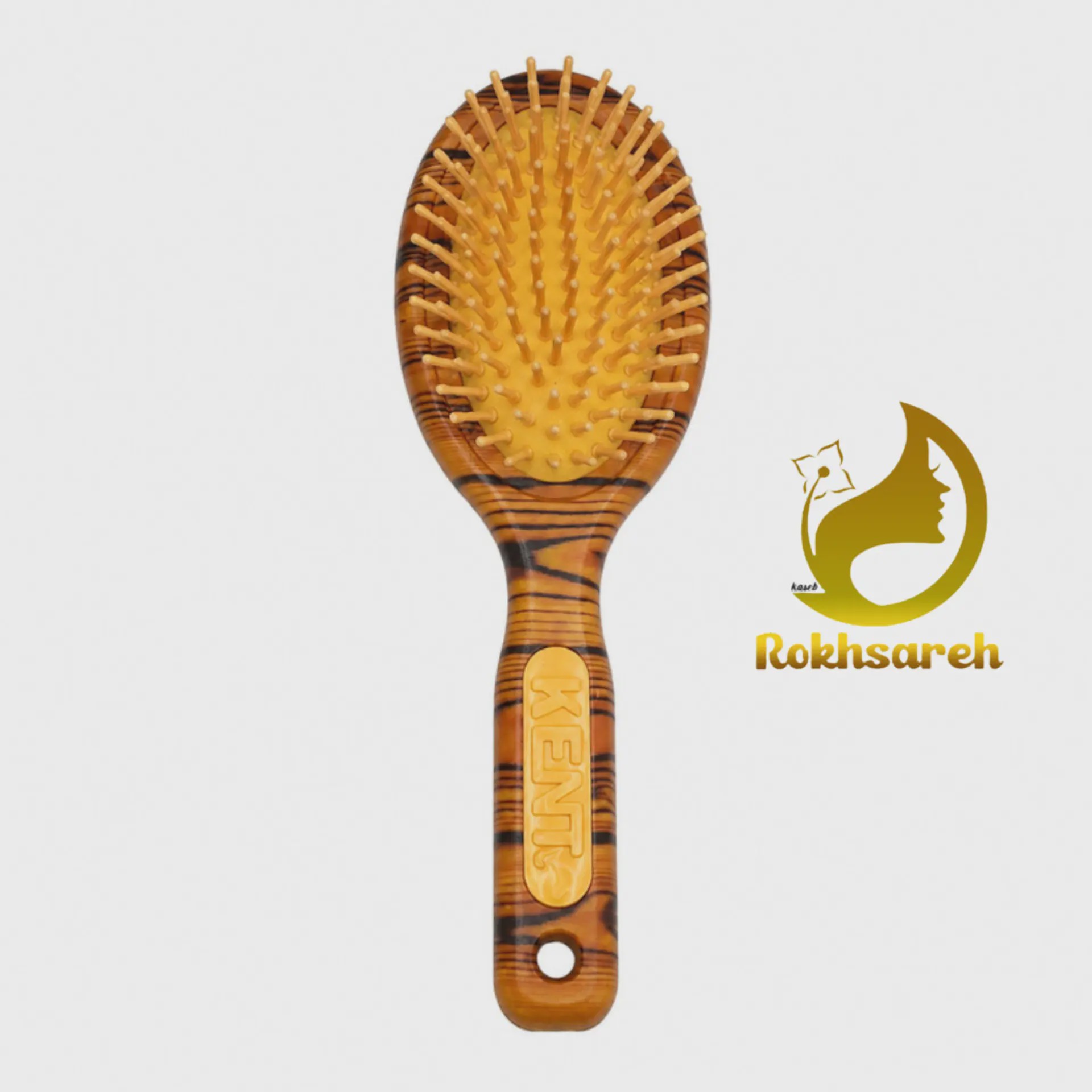 برس مو چوبی بیضی طرح KENT