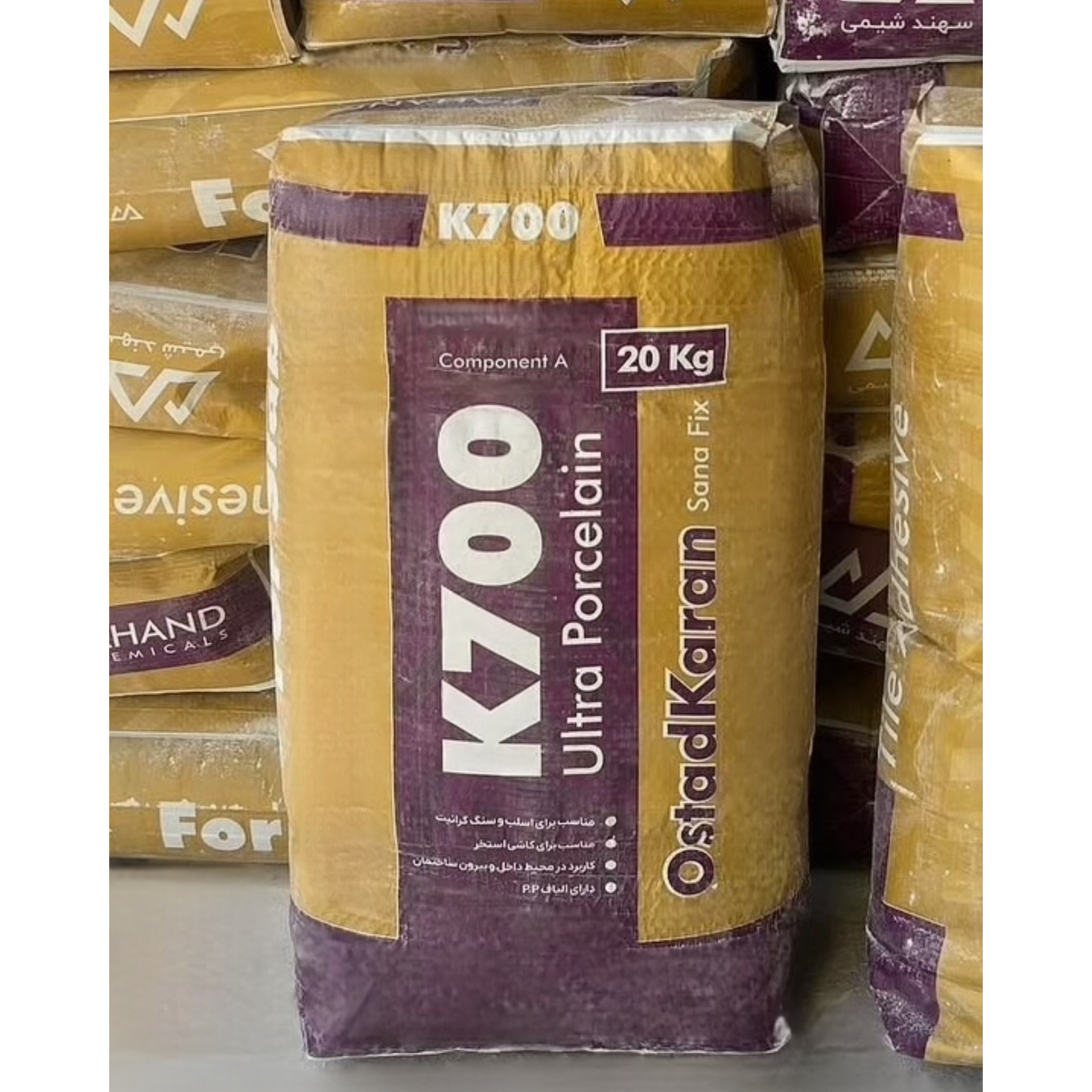 چسب کاشی K700 استادکاران چسب کاشی و سرامیک با قدرت چسبندگی بسیار بالا