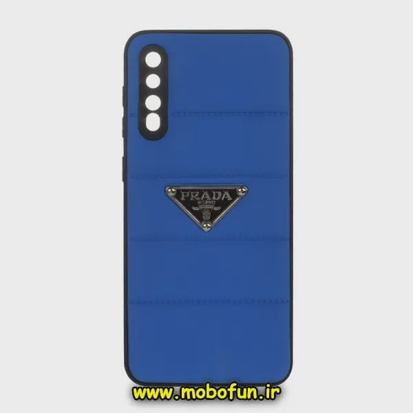 قاب گوشی Galaxy A30S - Galaxy A50S - Galaxy A50 سامسونگ طرح دار پافر چرمی محافظ لنز دار پرادا PRADA آبی کد E40-171194