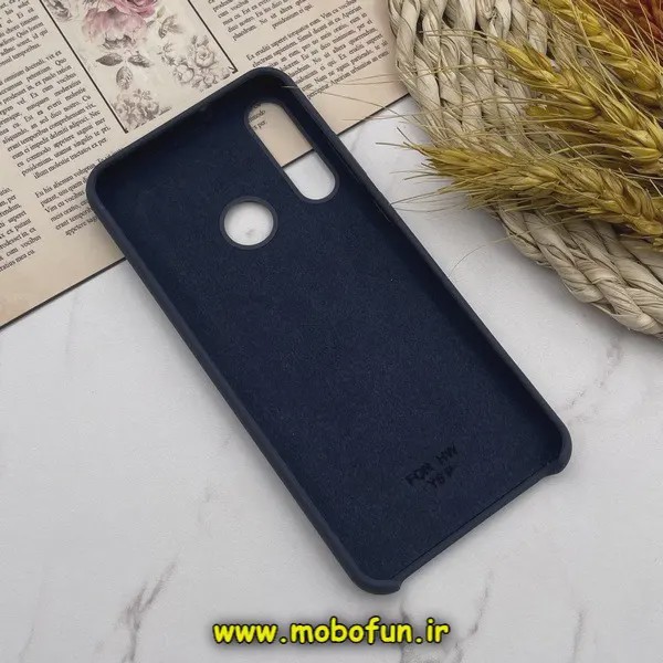 قاب گوشی Huawei Y6P هواوی سیلیکونی اورجینال پاک کنی درجه یک زیرباز سرمه ای کد E22-172485