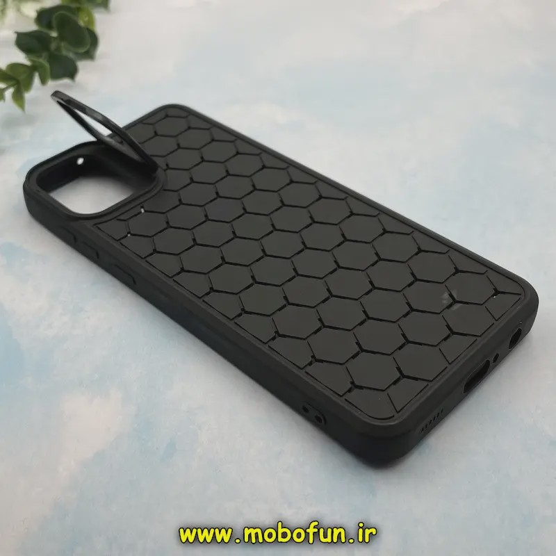 قاب گوشی Galaxy A05 سامسونگ سیلیکونی ژله ای استندشو کندو CASR PRO TOP مشکی کد 155