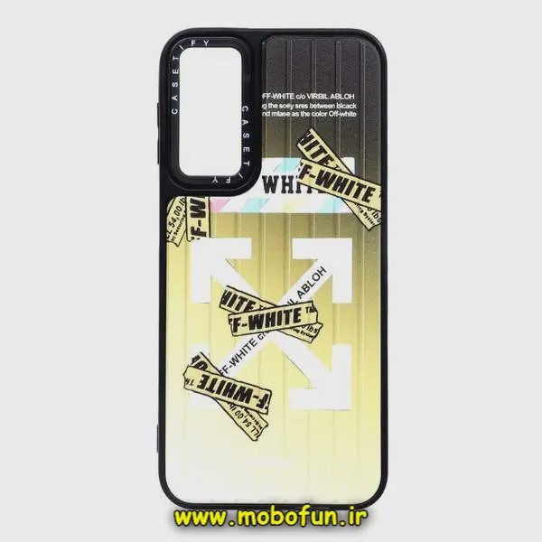 قاب گوشی Galaxy A24 4G سامسونگ طرح ضد ضربه کرکره ای OFF-WHITE یانگ کیت CASETIFY کد 192