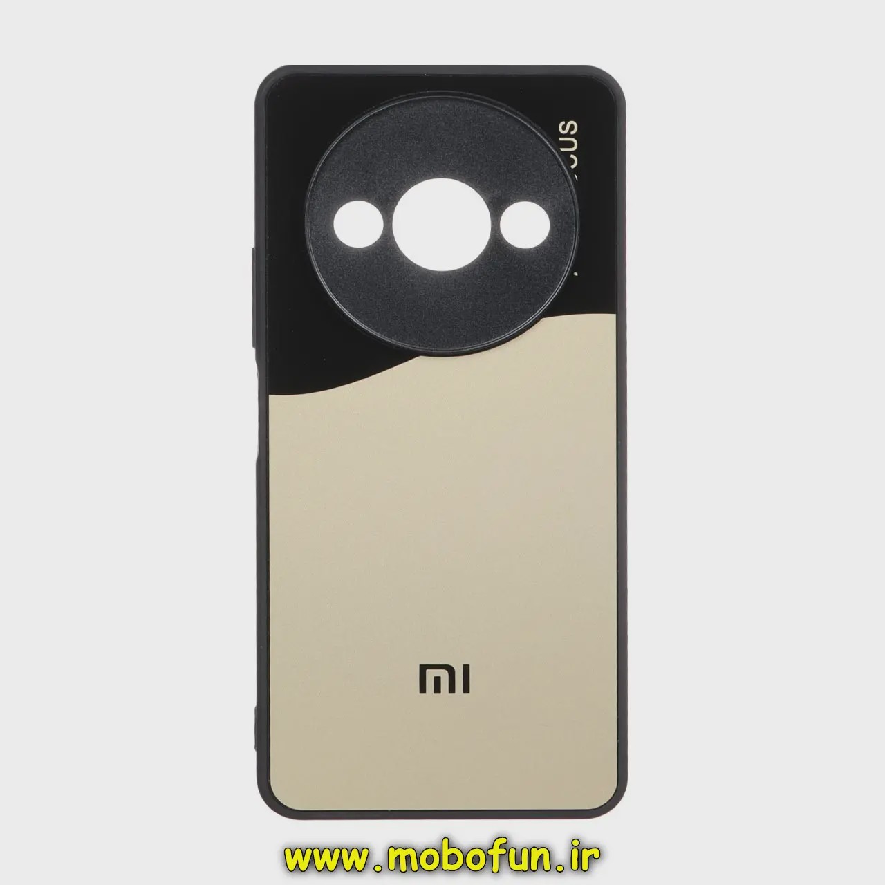 قاب گوشی Redmi A3 شیائومی PVD مدل AUTO FOCUS محافظ لنز دار طلایی کد 26