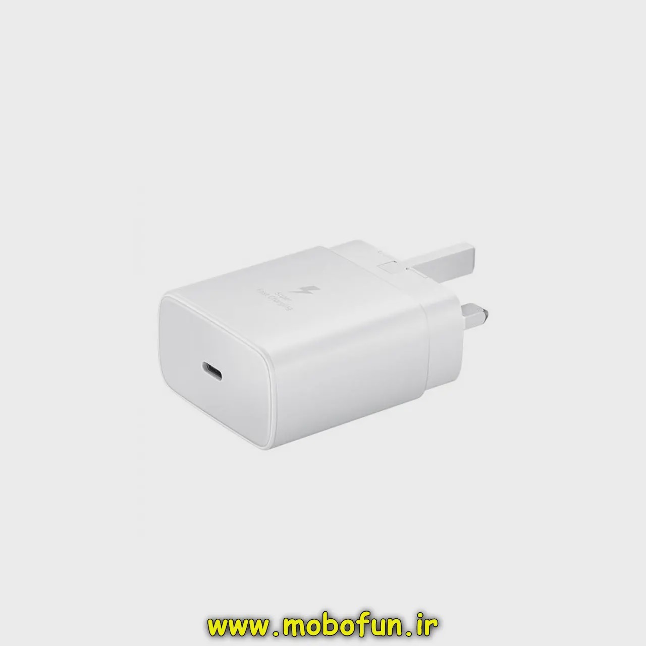 شارژر اصلی گوشی Galaxy Tab S9 Ultra - X916 سامسونگ تک پورت 45W وات سامسونگ Type-C سه پین سوپر فست شارژ رنگ سفید گاران...