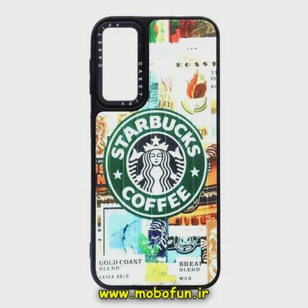 قاب گوشی Galaxy A24 4G سامسونگ طرح ضد ضربه کرکره ای استارباکس STARBUCKS یانگ کیت CASETIFY کد 195