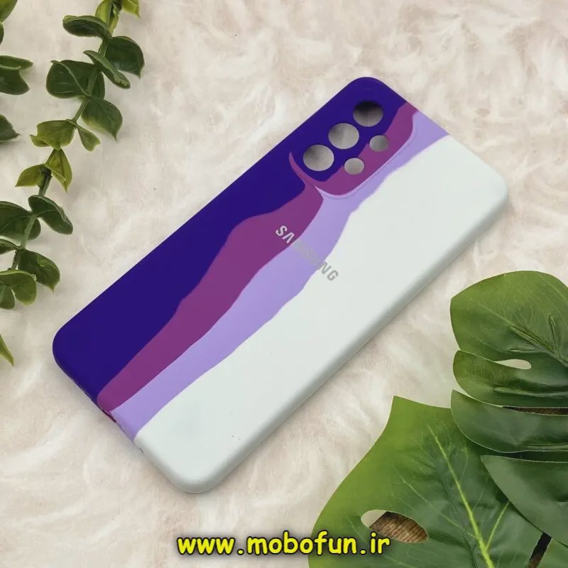 قاب گوشی Galaxy A33 سامسونگ سیلیکونی اورجینال رنگین کمانی پاک کنی درجه یک زیربسته محافظ لنز دار کد 708