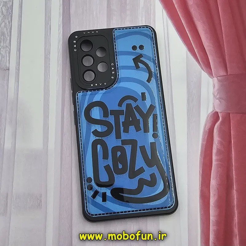 قاب گوشی Galaxy A53 سامسونگ فانتزی ژله ای اورجینال CASE CASE طرح STAY COZY محافظ لنز دار کد 864