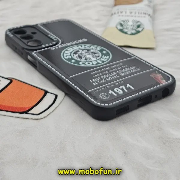 قاب گوشی Galaxy A24 4G سامسونگ فانتزی ژله ای اورجینال CASE CASE طرح استارباکس STARBUCKS محافظ لنز دار کد 266