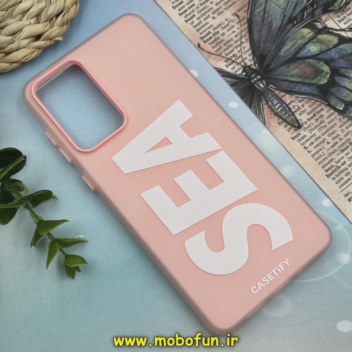 قاب گوشی Galaxy A73 سامسونگ اورجینال CASETIFY دوتیکه دریا SEA گلبهی کد 898