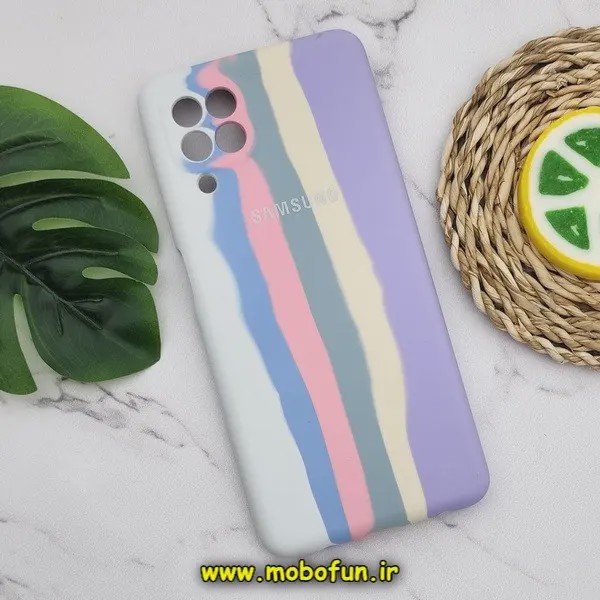 قاب گوشی Galaxy A22 4G - Galaxy M32 4G سامسونگ سیلیکونی اورجینال آبرنگی رنگین کمانی پاک کنی درجه یک زیربسته محافظ  مدل 4