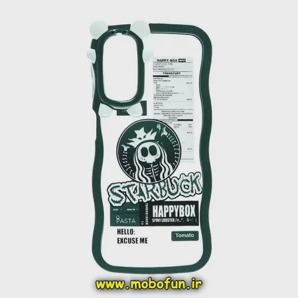 قاب گوشی Galaxy A24 4G سامسونگ شفاف فانتزی طرح استارباکس STARBUCKS کد E23-172869
