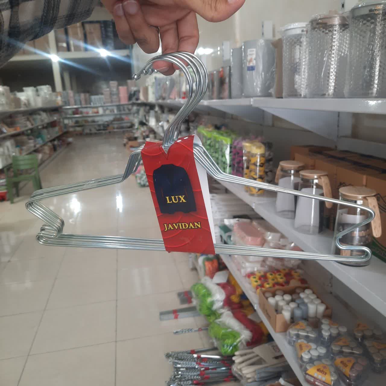چوب لباسی لوکس جاویدان کروم 6عددیجدید