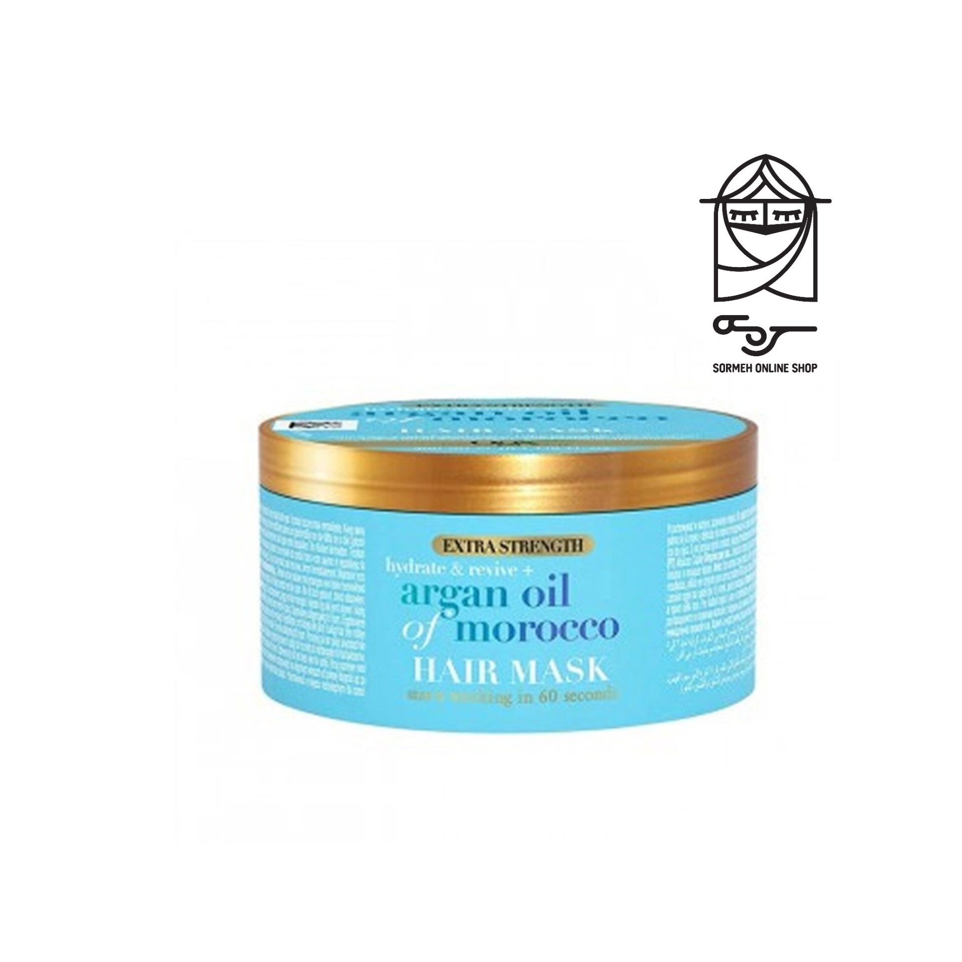 ماسک مو روغن آرگان مراکش OGX او جی ایکس بدون سولفات، مرطوب کننده عمیق و نرم کننده