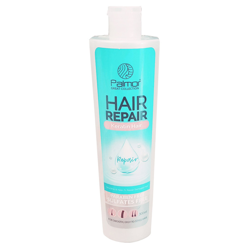 شامپو تقویت کننده مو پالمور مدل Keratin Hair حجم 300 میلی لیترجدید