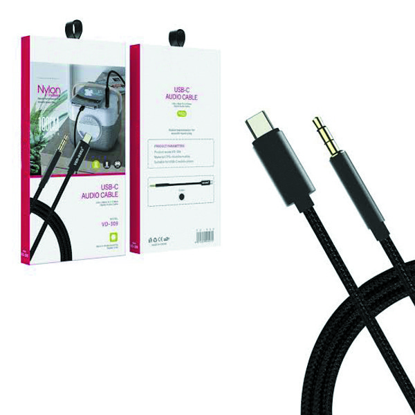 کابل USB-C به AUX مدل 002 طول 1 مترجدید