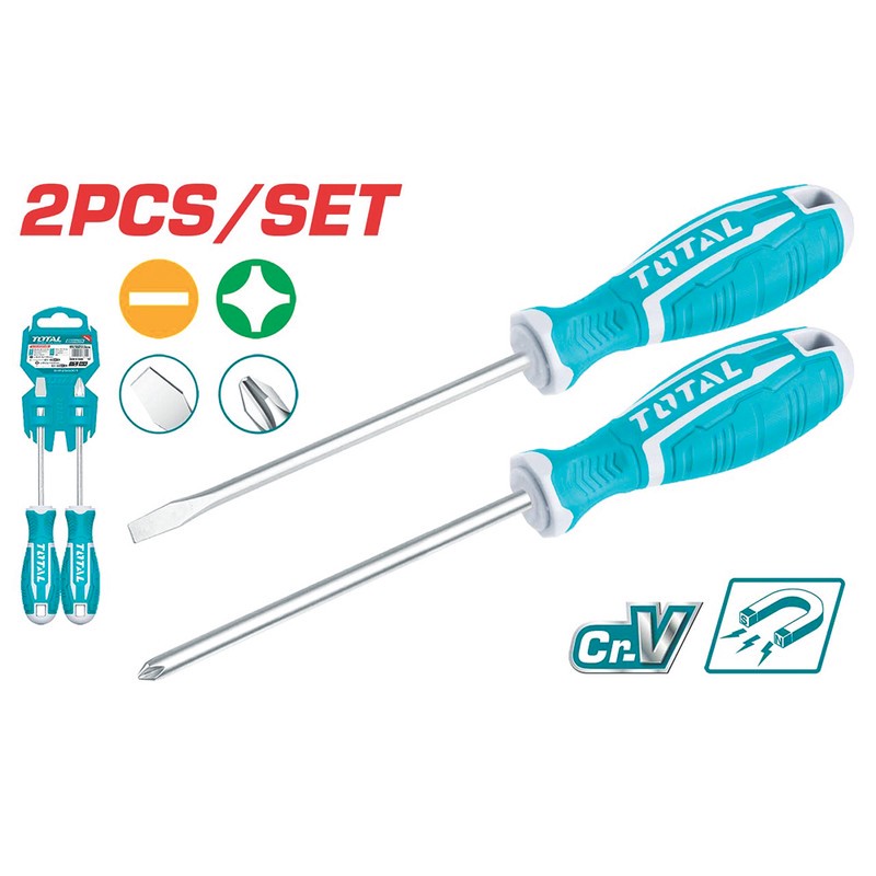 پیچ گوشتی توتال مدل THT-250201 بسته 2 عددی اصلی