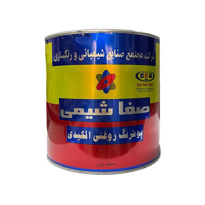 رنگ ضد زنگ طوسی صفاشیمی کد 570 وزن 4 کیلوگرم