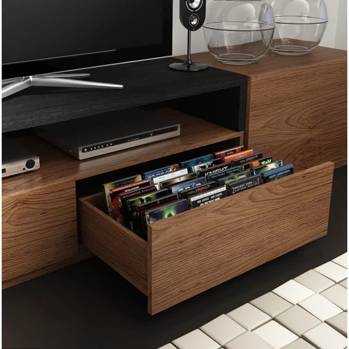 میز تلویزیون مدل wallnut black 200
