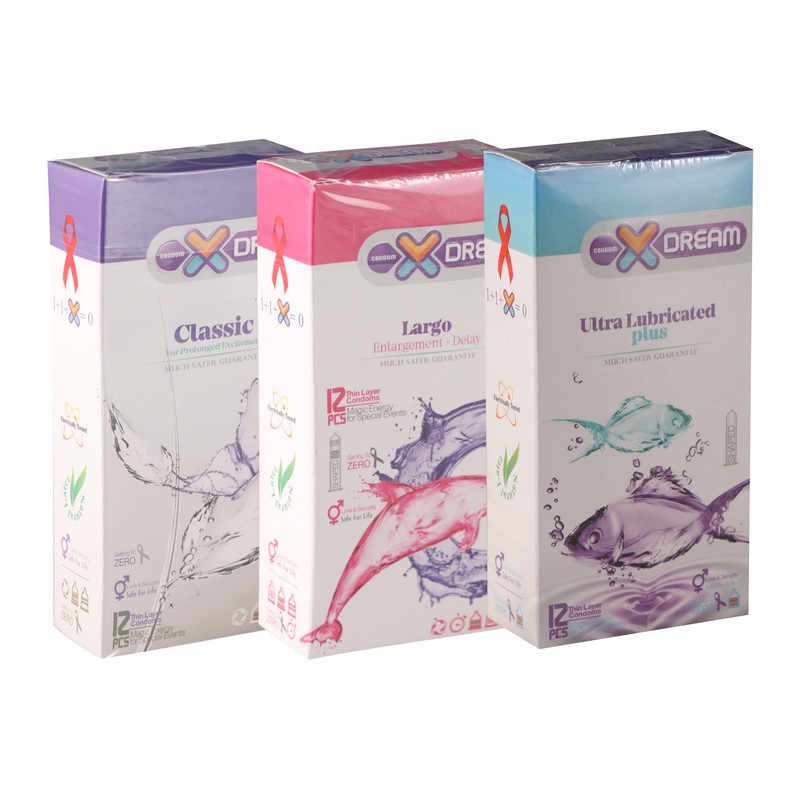 کاندوم ایکس دریم کد X300 مجموعه 3 عددیجدید