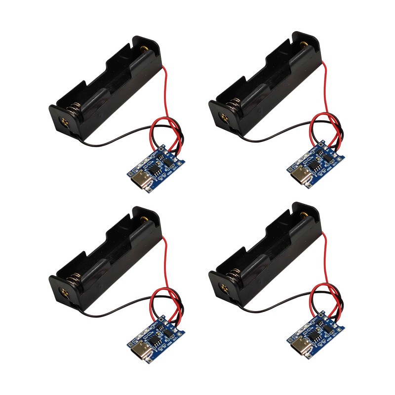شارژر باتری لیتیومی مدل 18650 کد TC1a بسته 4 عددی