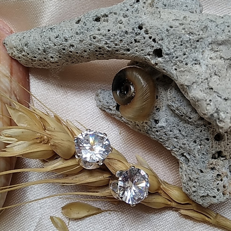گوشواره زنانه اکسسورایز مدل نگینی کد H56 مجموعه 2 عددی